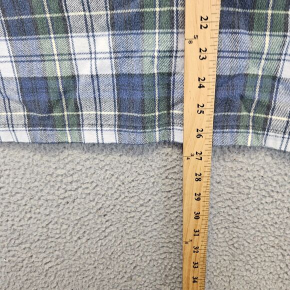 The Vermont Flannel‎ Co Sweatshirt Mens Size Large Blue Plaid Crewneck Pullover - Picture 5 of 9